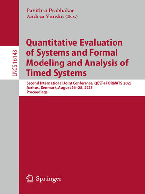 cover image of Quantitative Evaluation of Systems and Formal Modeling and Analysis of Timed Systems
